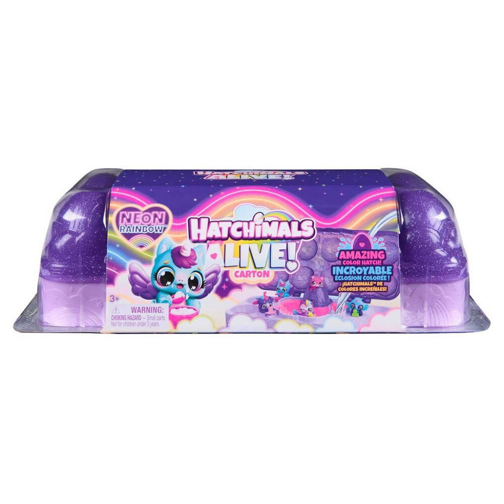 Hatchimals Hatchimals - Hatchimals Alive Neon Rainbow Carton - (6072615)