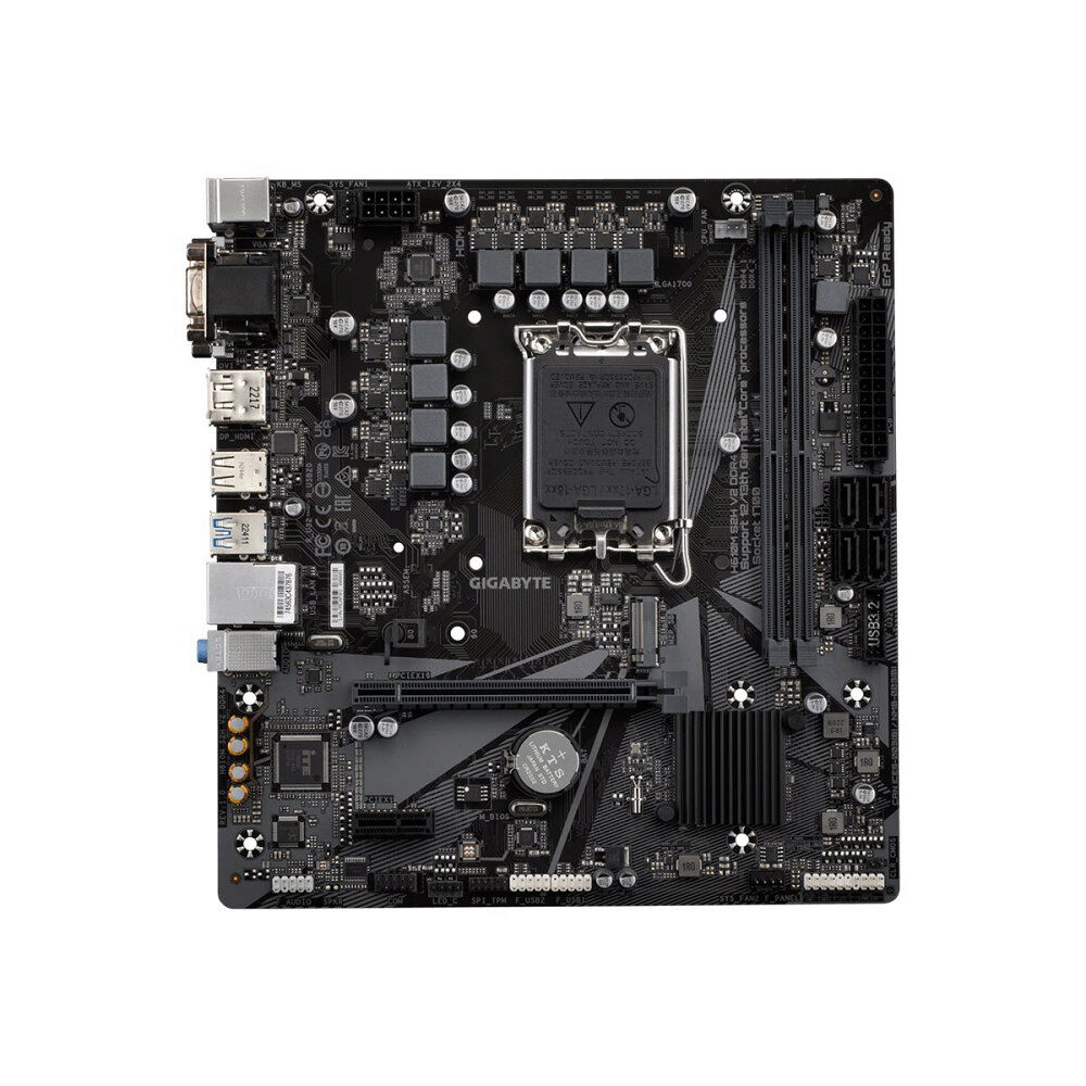 Gigabyte Gigabyte H610M S2H V2 DDR4 - 1.0 - moderkort - micro ATX - LGA1700-uttag - H610