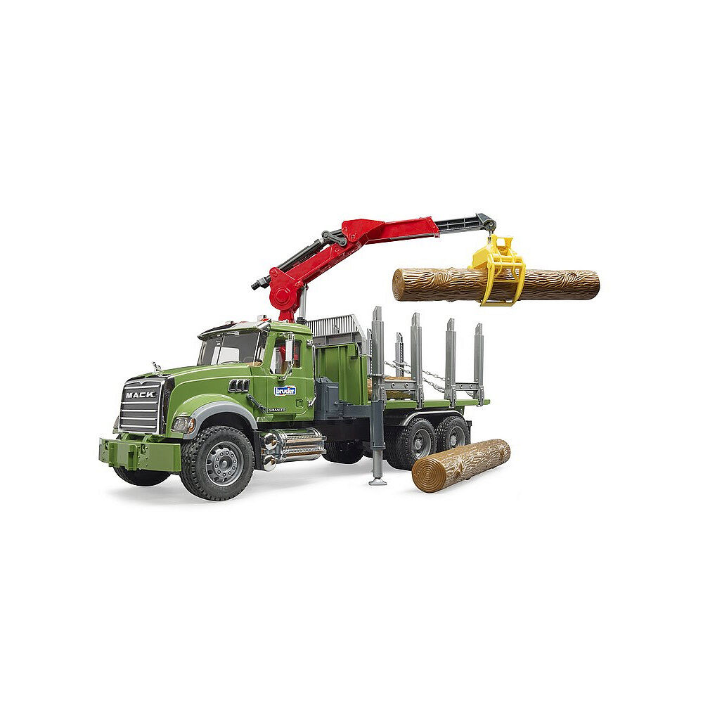Bruder Bruder - MACK Granite Timber Truck w/Loading Crane (02824)