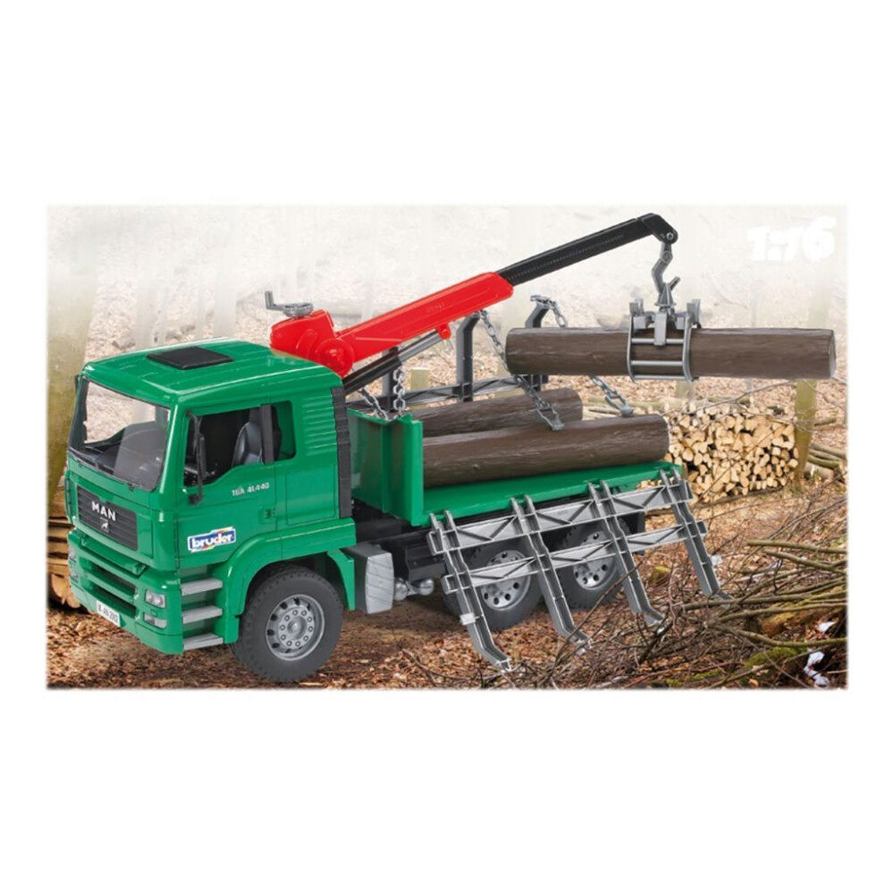 Bruder BRUDER Professional series - MAN Timber truck with loading crane and 3 trunks