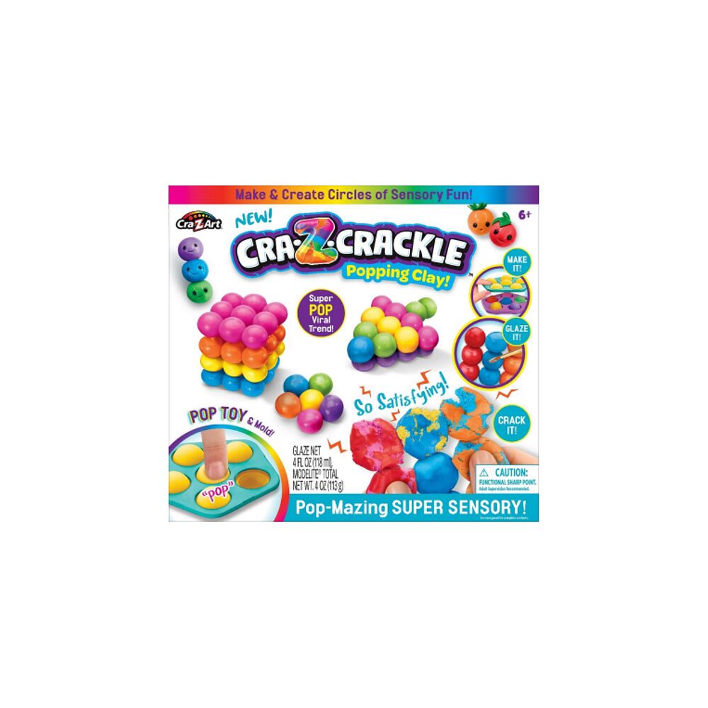 CraZart CRAZART - Crackle Clay Pop-mazing super sensory Set (25086)