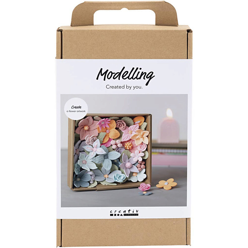 Creative Toys Creativ - Craft Kit Modelling, Flowers, Pastel Colours (977800)