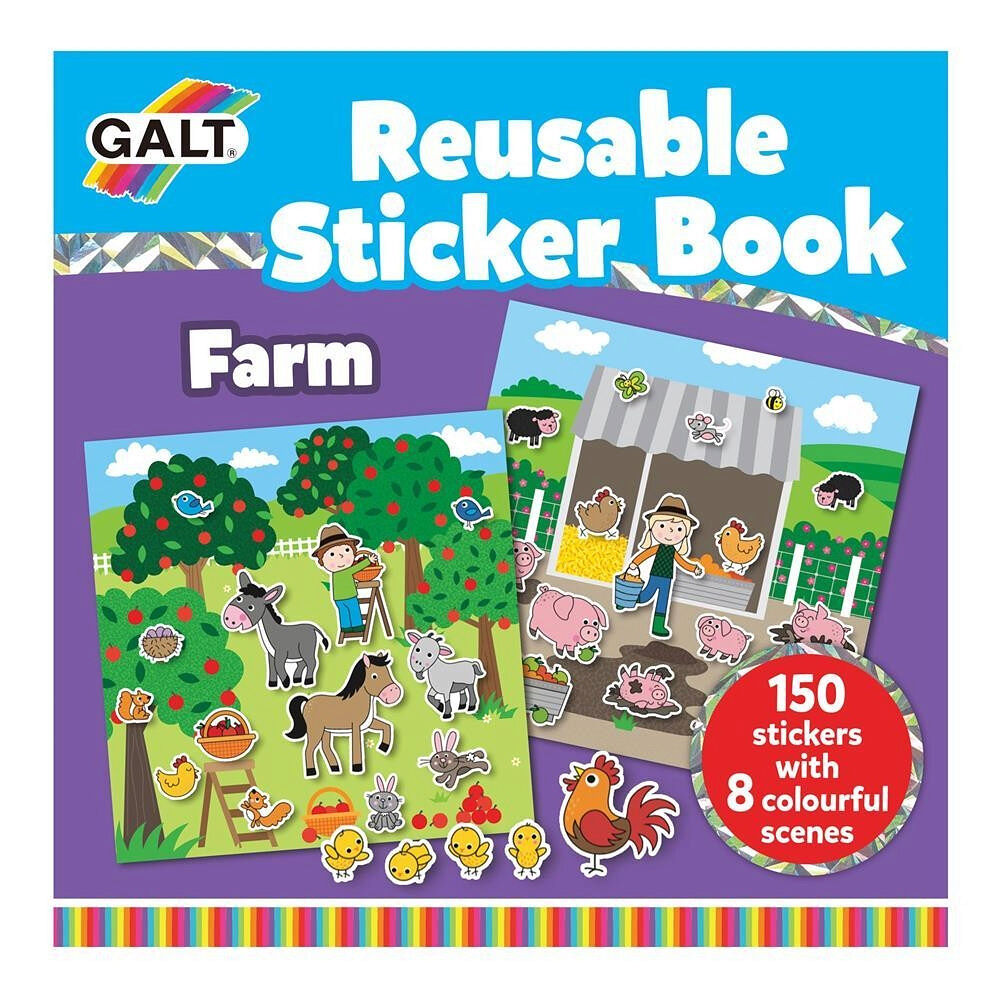 Galt Galt - Reusable Sticker Book - Farm (55-1005104)