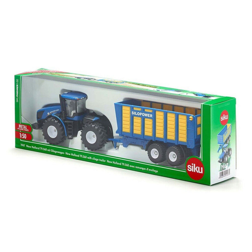 SIKU Siku - 1:50 Tractor With Silage Trailer (313-1947)