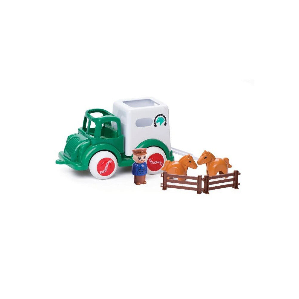 Viking Toys Viking Toys - Jumbo Horse Transport M/1 Person +2 Horses + Fence (130007)