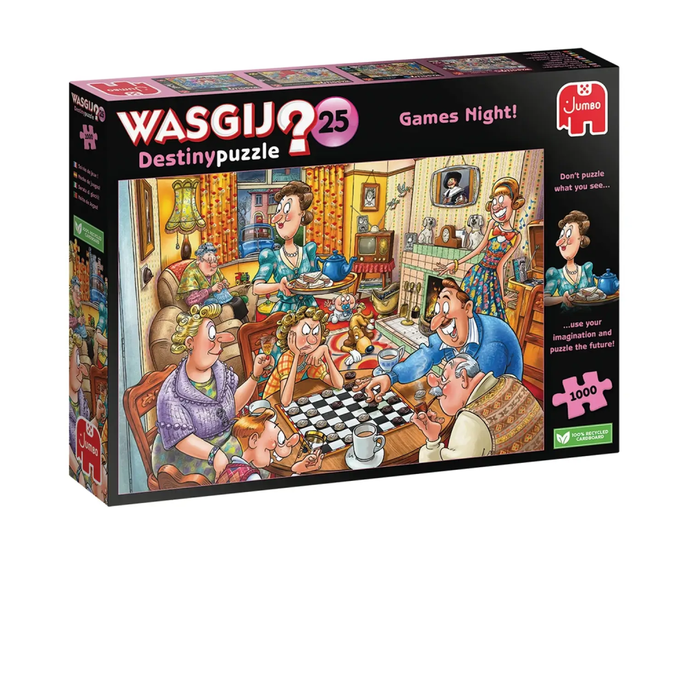 Jumbo Pussel Wasgij Destiny 25 Game Night 1000bitar