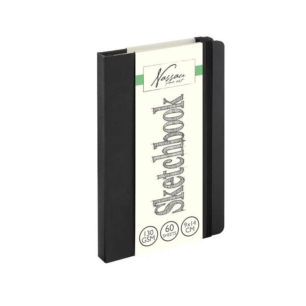 Legind A/S Skissbok med resårband 9x14cm : 60 sidor, 130 gram