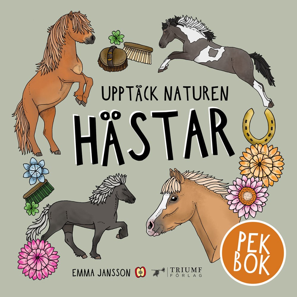 Emma Jansson Upptäck naturen hästar - pekbok! (inbunden)