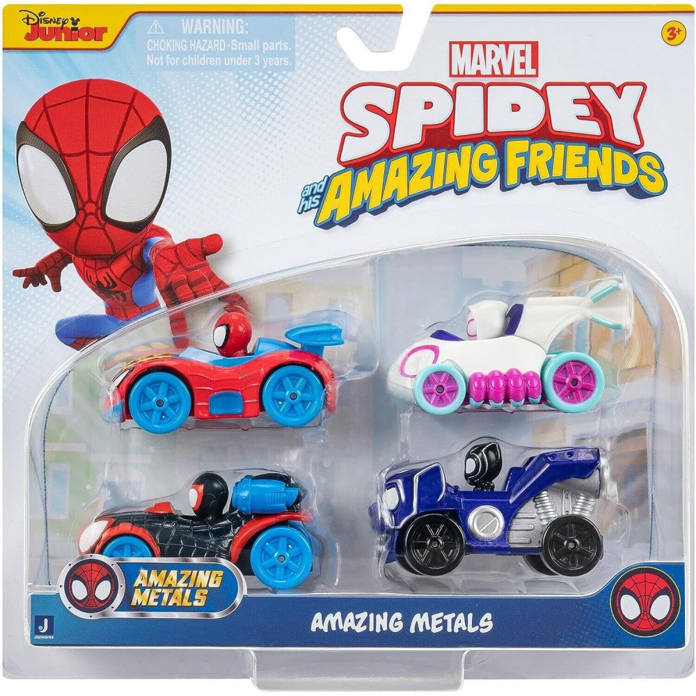 SPIDEY SPIDEY - AMAZING METALS CAR 4 PK (SNF0200)