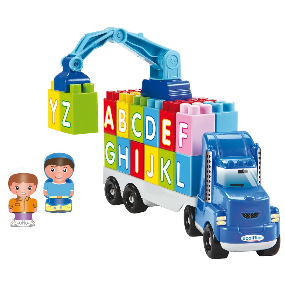 Ecoiffier Ecoiffier - Truck with letter blocks - (I-3352)