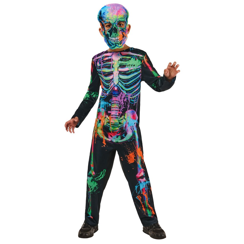 Rubies Rubies - Halloween Costume - Bonesky Graffiti Skeleton (122-128 cm)