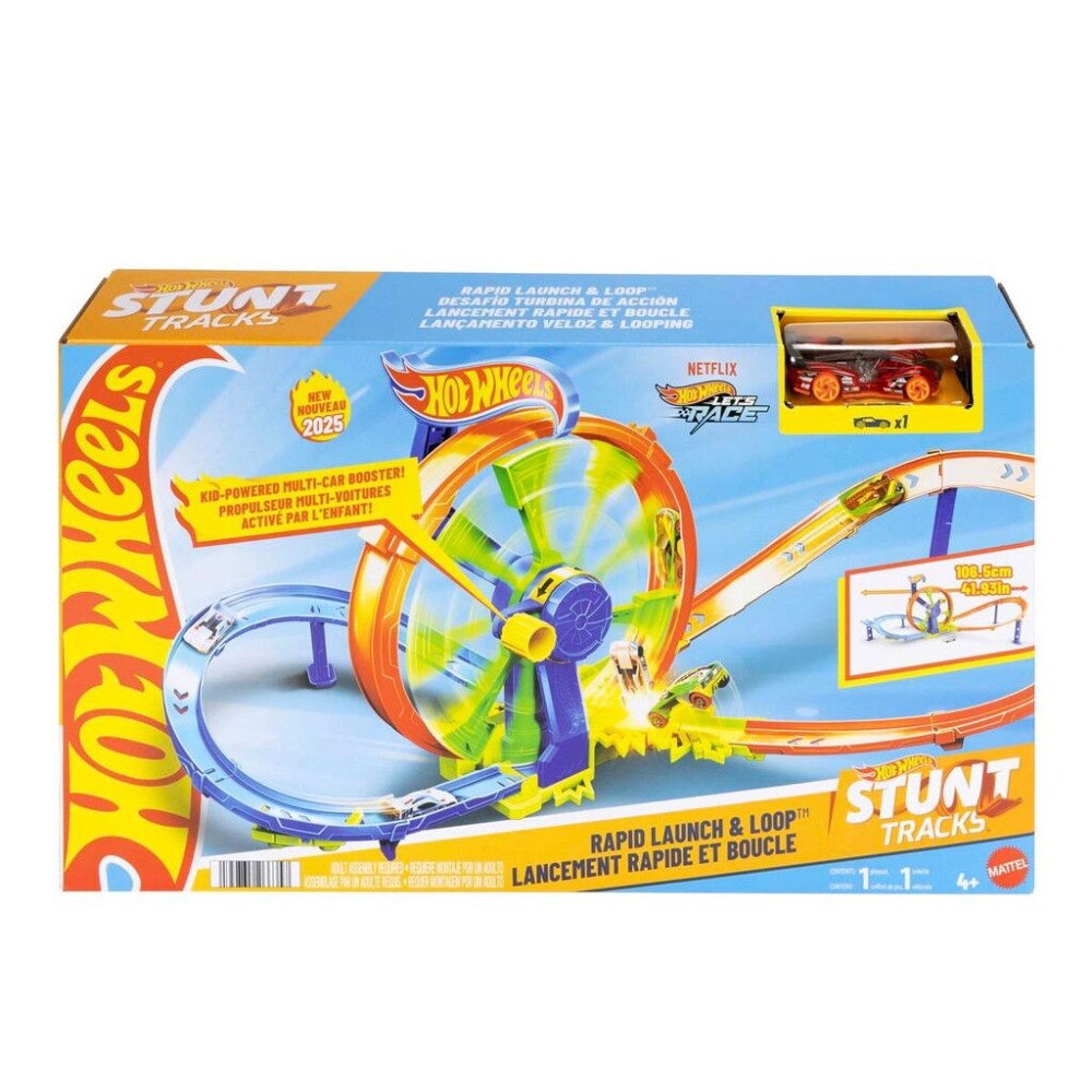 Hot Wheels Hot Wheels - Stunt Tracks Rapid Launch & Loop - (965-2503)
