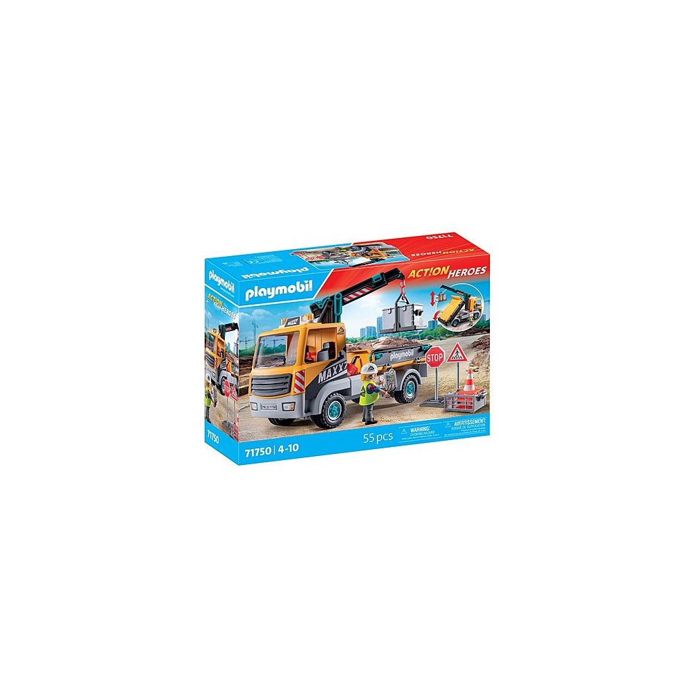 Playmobil Playmobil - Construction Truck with Crane (71750)