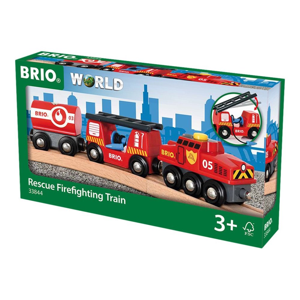 Brio BRIO World - Räddningståg med brandsläckning