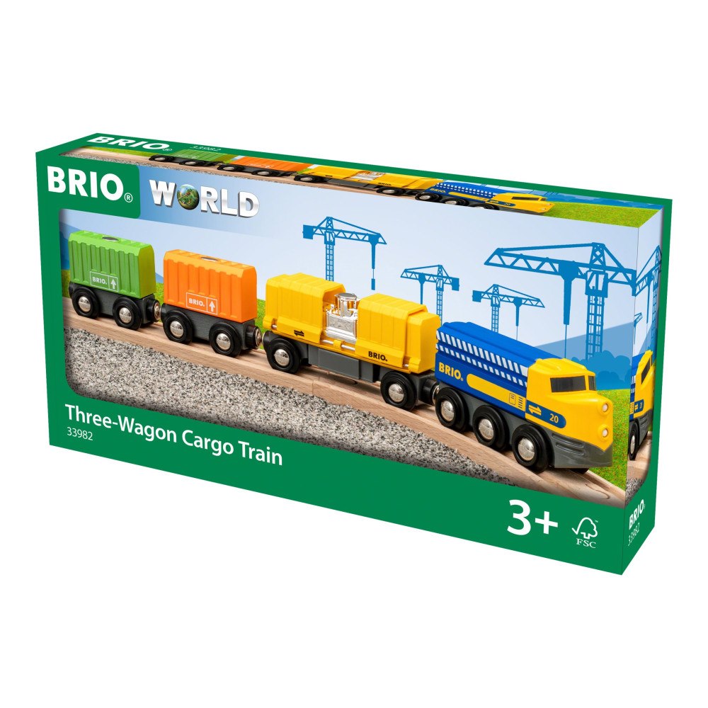 Brio BRIO World - Godståg med tre vagnar