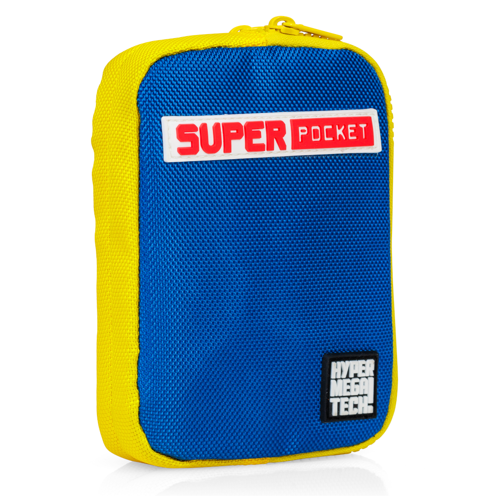 Blaze Evercade Blaze Evercade Hmt Super Pocket Fabric Case - Blue/Yellow