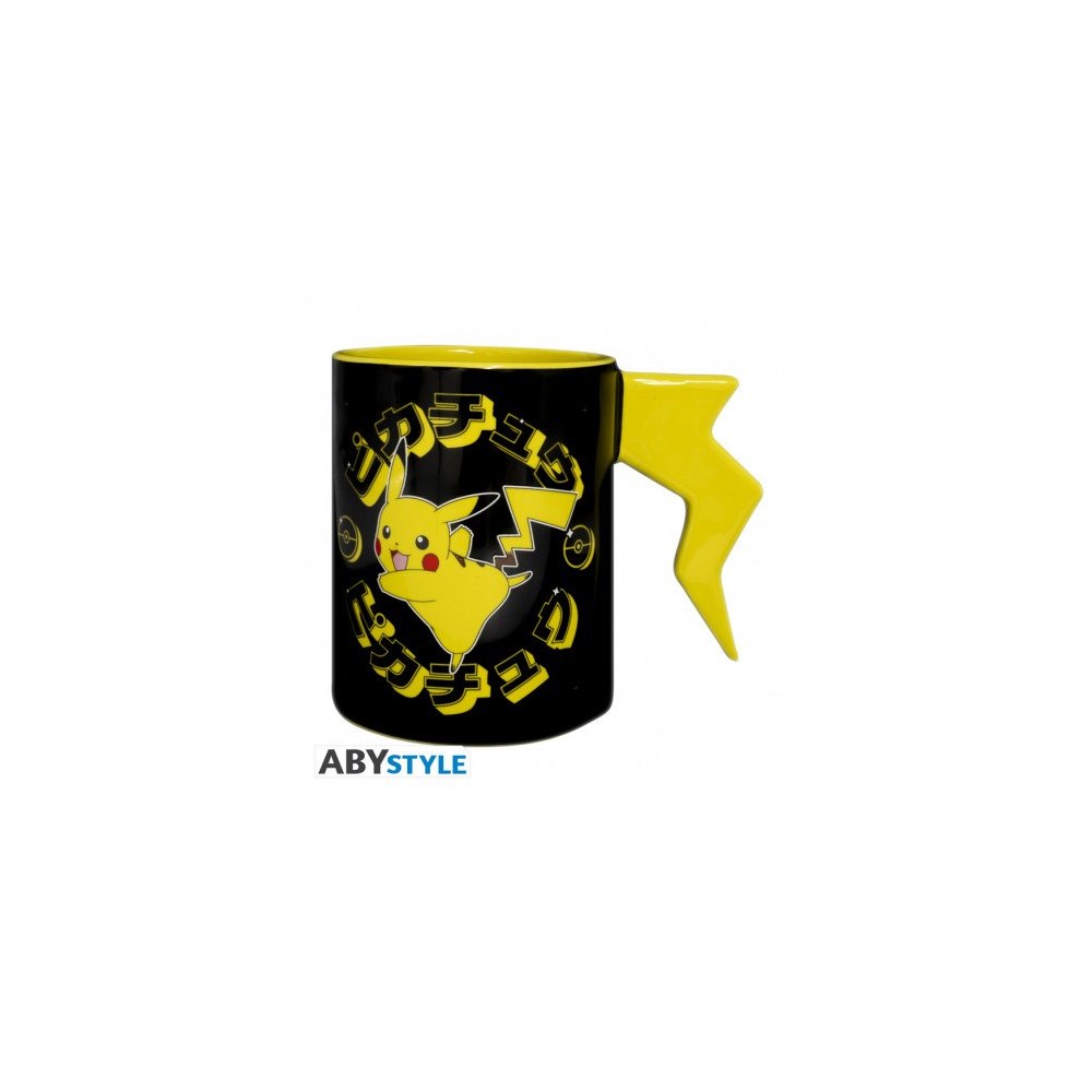 Abysse POKEMON - Mug 3D handle - Pikachu lightening bolt