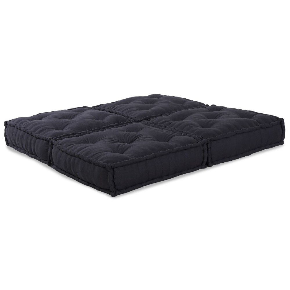 vidaXL Modulpuff 2 st antracit tyg