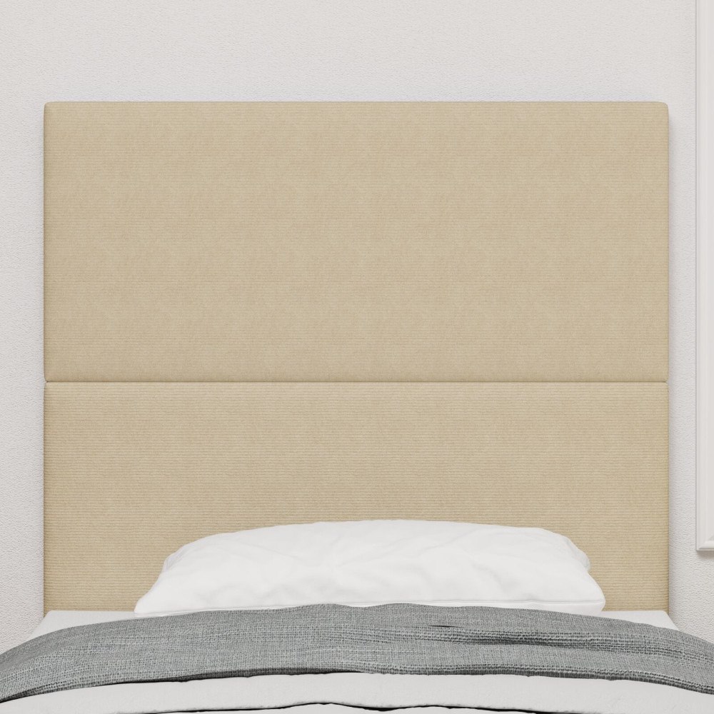 vidaXL Sänggavel enkel design ljusgröngrå 80 cm manchestertyg