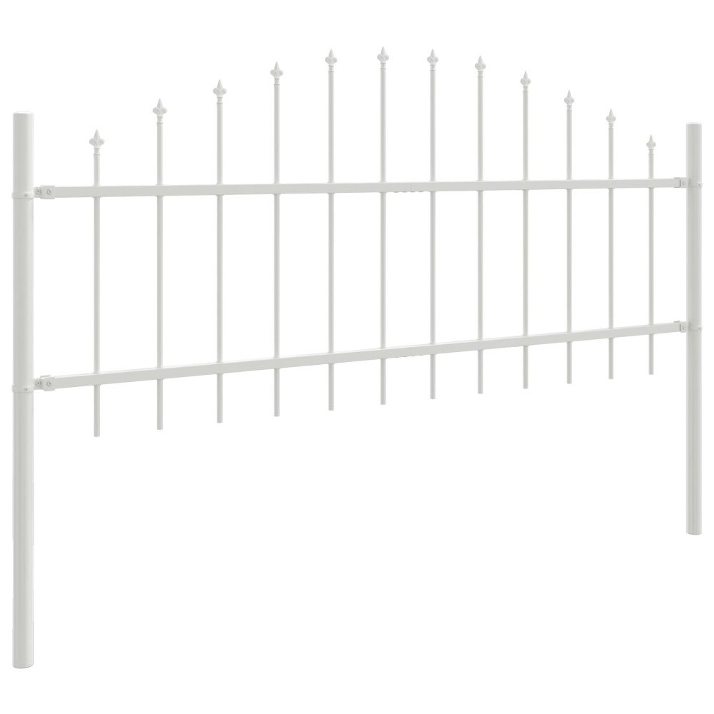 vidaXL Trädgårdsstängsel WOERDEN 6 st 170 x 115 cm Pulverlackerat stål