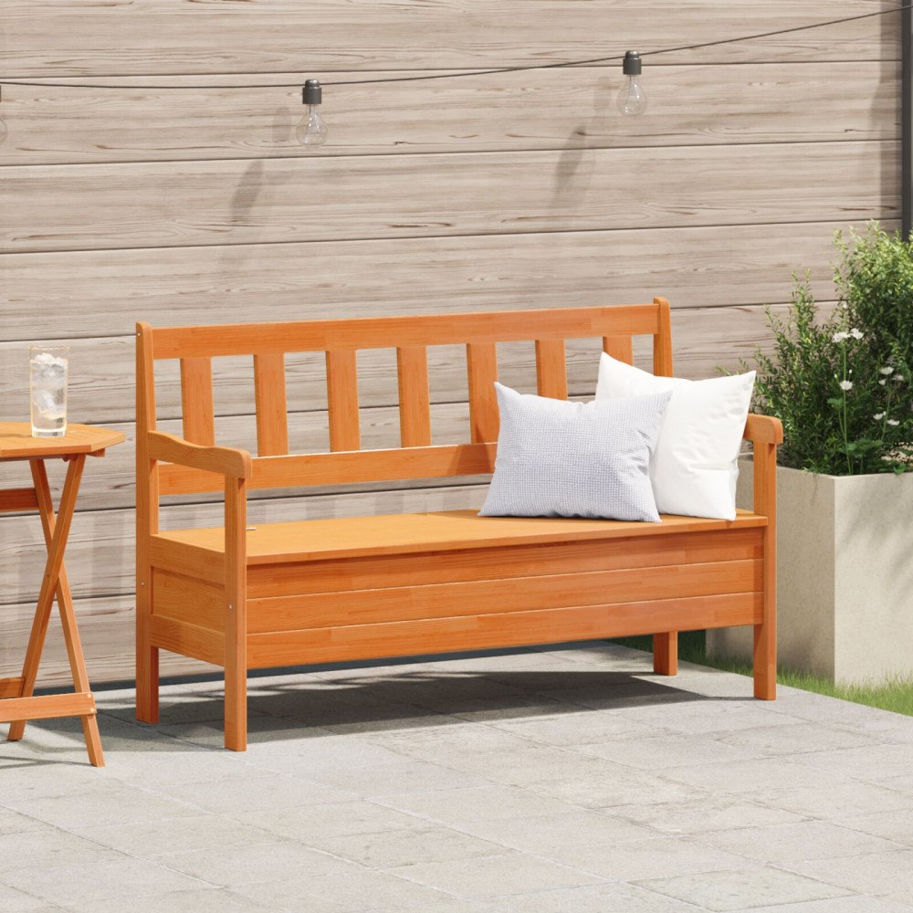 vidaXL Utomhusbänk Akacia 119x76x44 cm Massivt Trä Tall