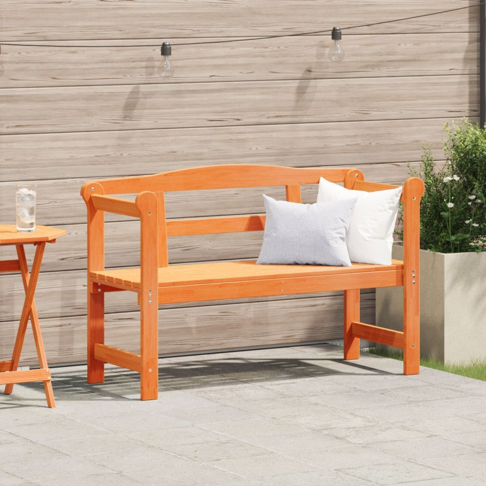 vidaXL Utomhusbänk Akacia 119x76x44 cm Massivt trä