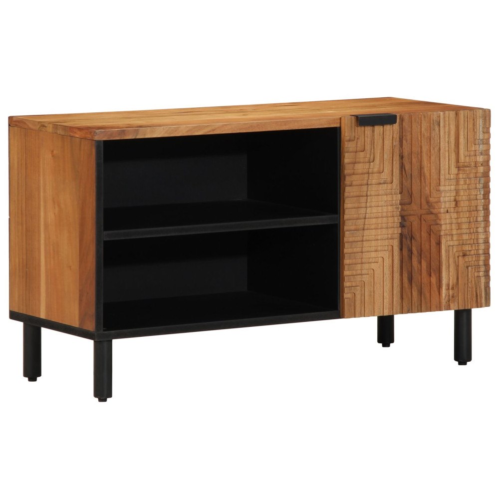 vidaXL TV-bänk 80x31,5x46 cm Solid Akaciaträ