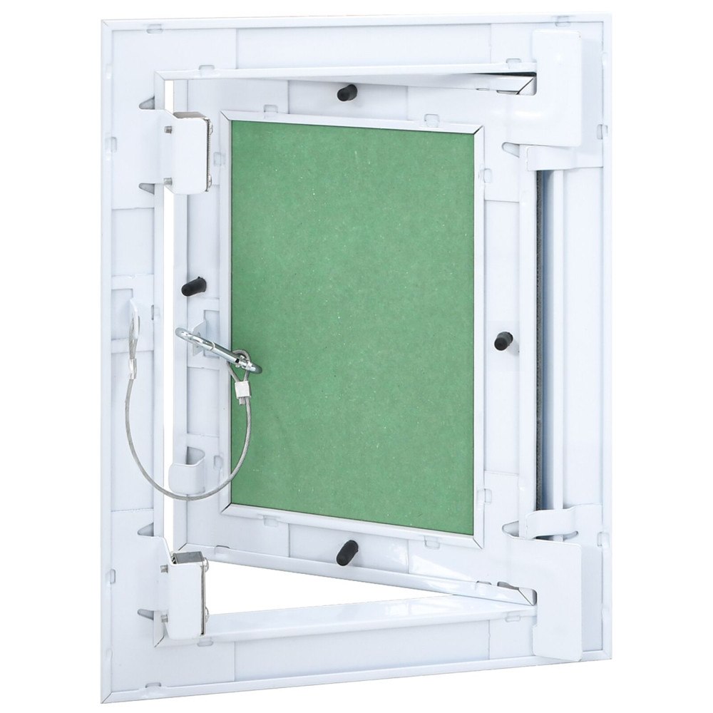 vidaXL Åtkomstpanel med aluminiumram och gips 150x200 mm