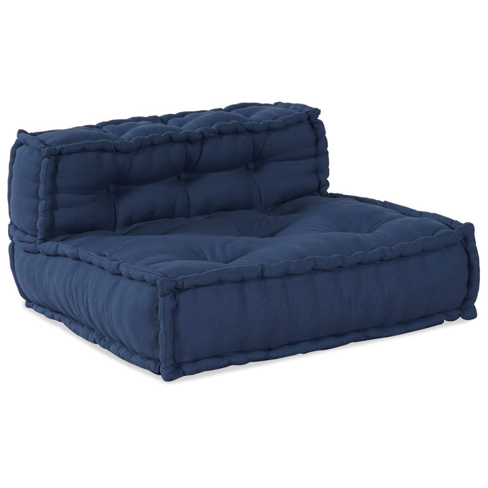 vidaXL Modulär Puff Indigo 70x70x54 Tyg
