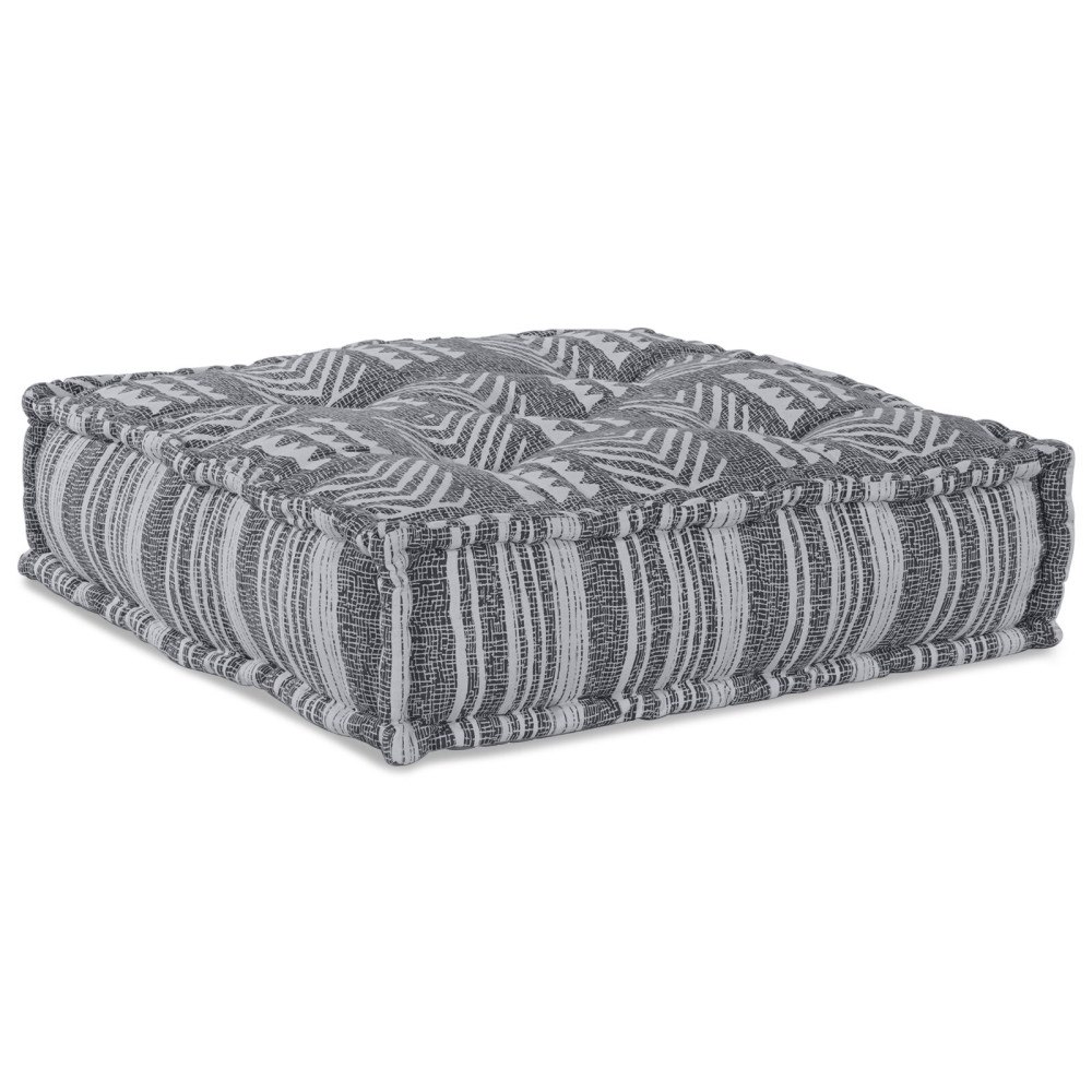 vidaXL Modulär Puff Grå 70x70x36 Tyg