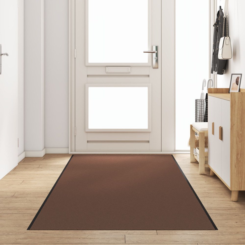 vidaXL Rektangulär Dörrmatta Brun 120x400 cm