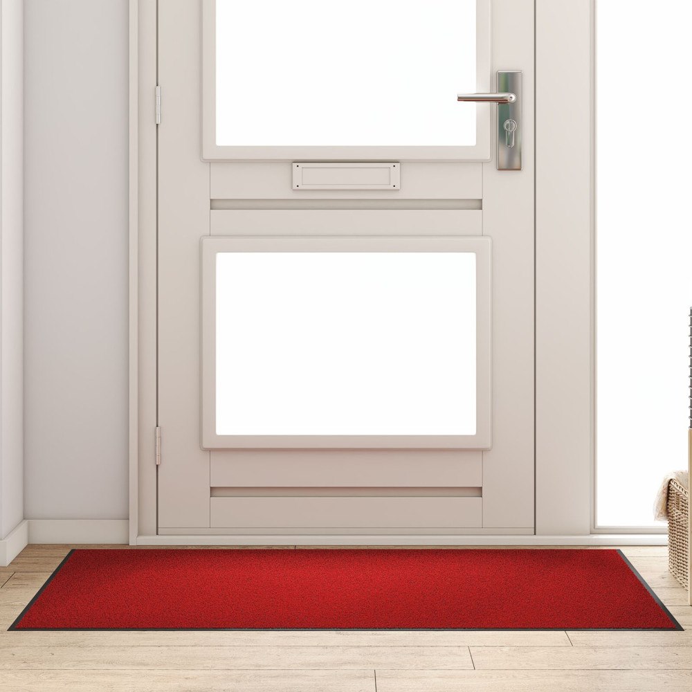 vidaXL Röd Rektangulär Dörrmatta 90x150 cm