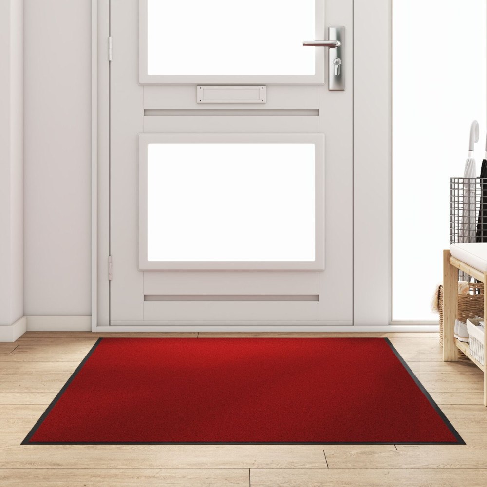 vidaXL Röd Rektangulär Dörrmatta 120x180 cm