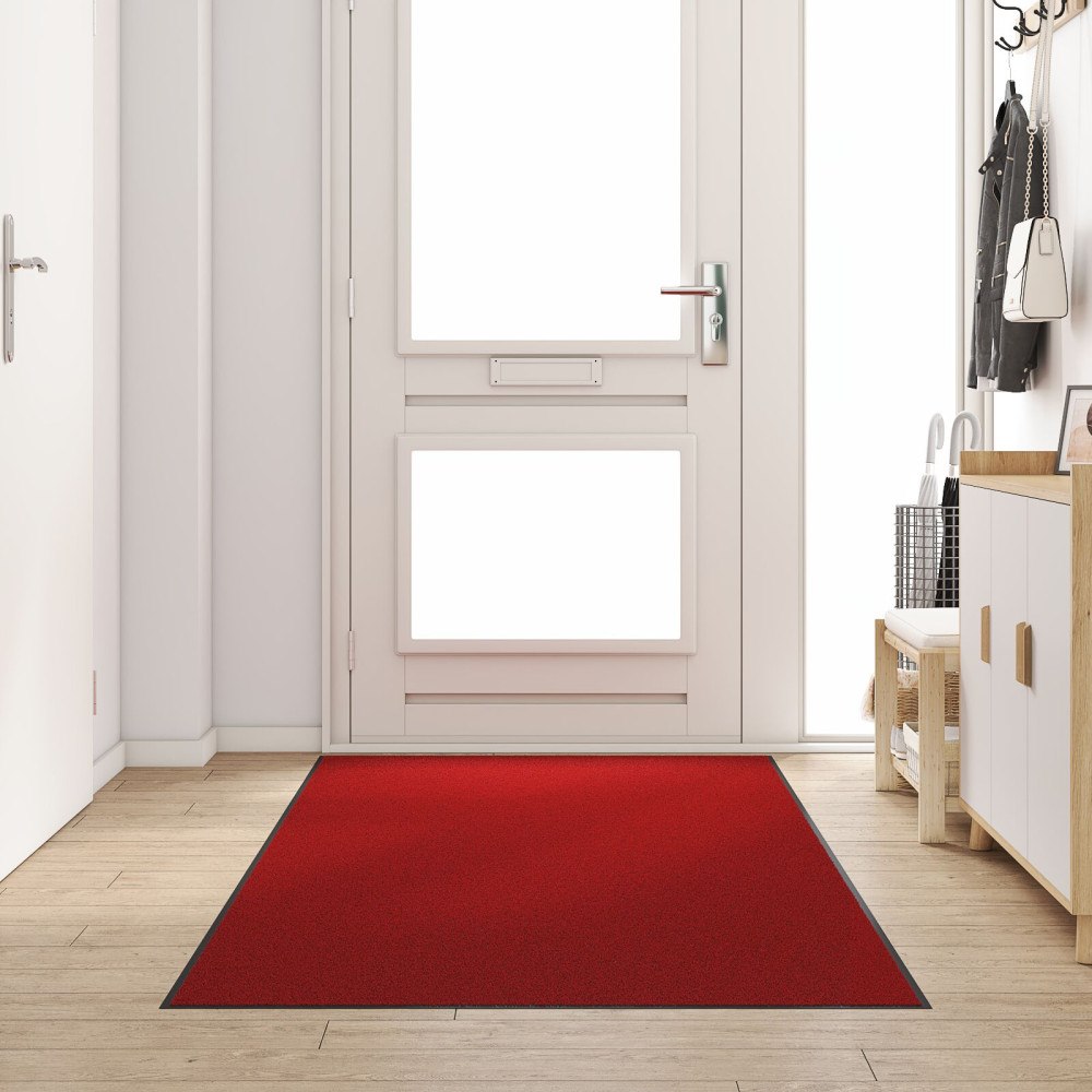 vidaXL Röd Rektangulär Dörrmatta 120x250 cm