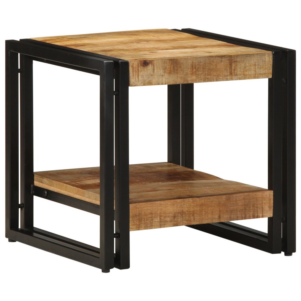 vidaXL Kaffeebord 40x50x38 cm Massivt Grovt Mangoträ