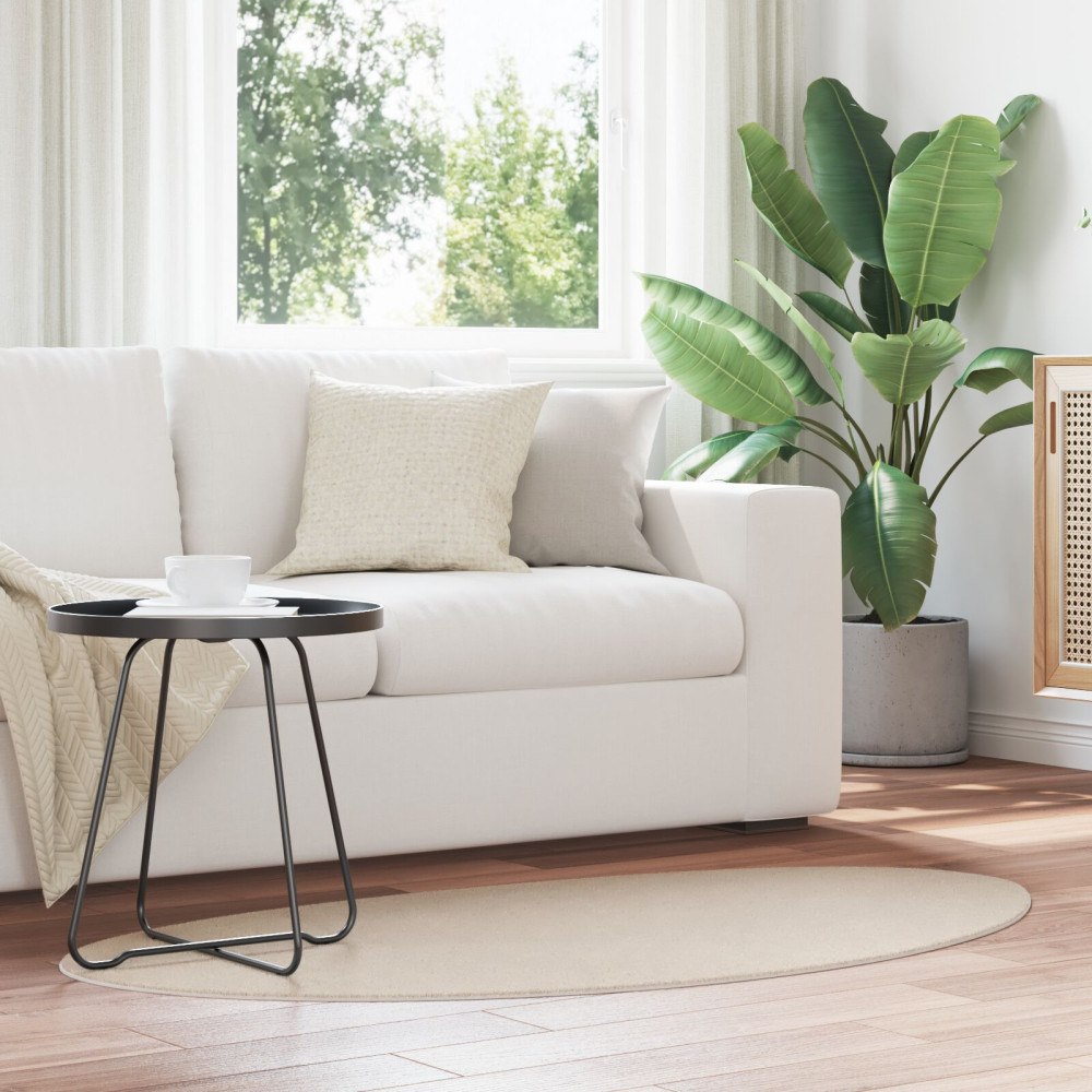 vidaXL Matta "HUARTE" Kort lugg mjuk och tvättbar beige 80x150 cm