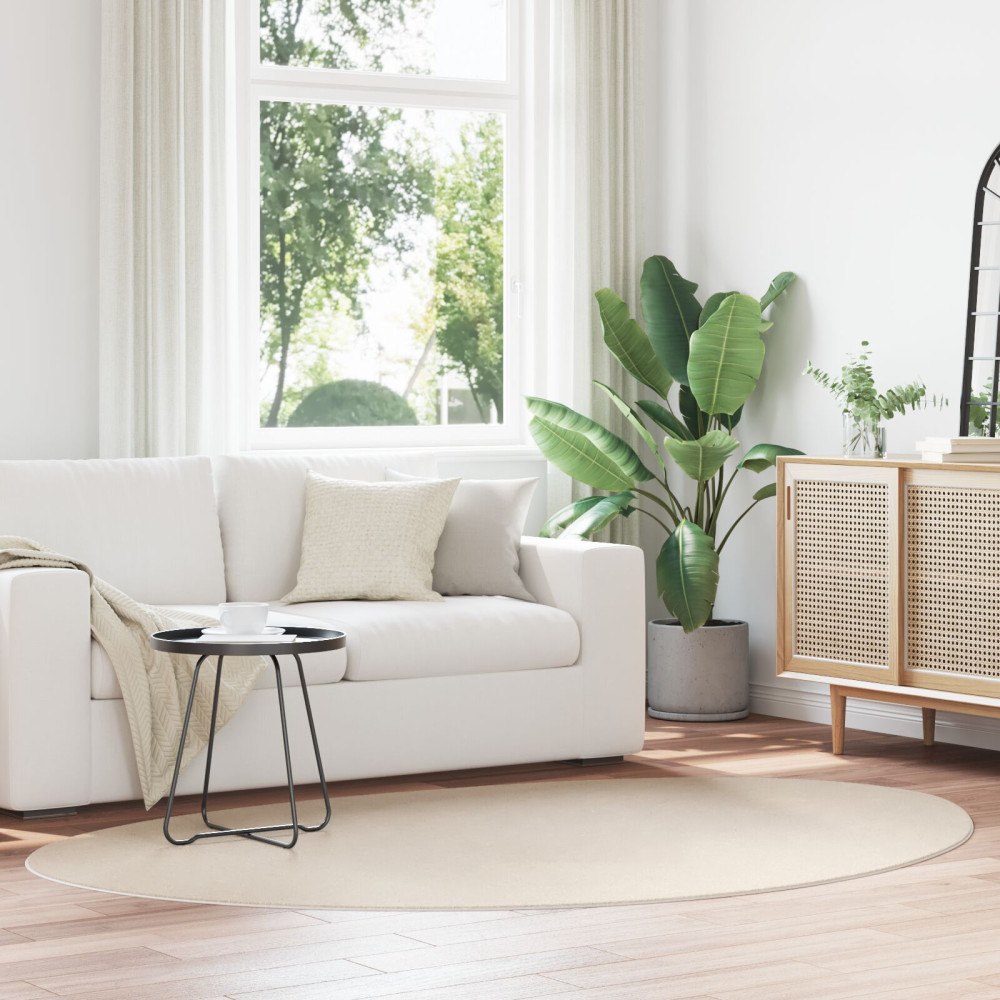 vidaXL Matta "HUARTE" Kort lugg Mjuk och Tvättbar Beige 160x230 cm
