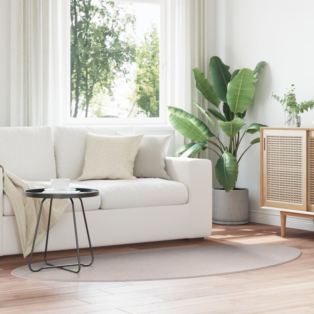 vidaXL Matta 'HUARTE' Kort Lugg Mjuk och Tvättbar Sand 100x200 cm