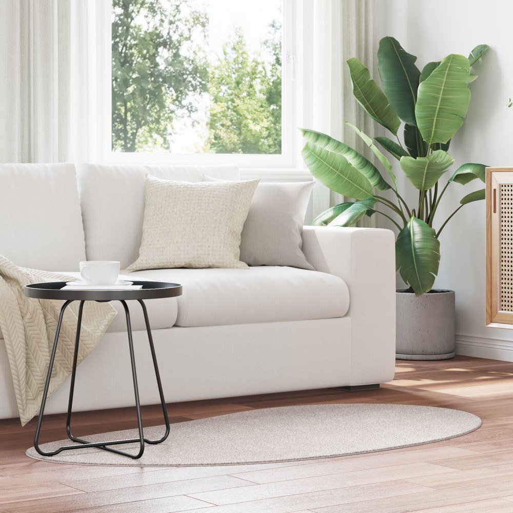 vidaXL Områdesmatta Sand 80x150 cm Polyester Halkfri