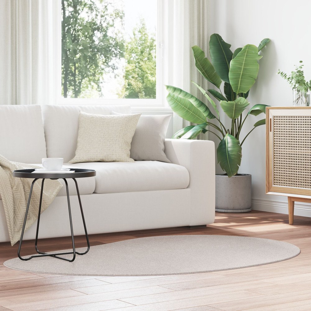 vidaXL Områdesmatta Sand 120x170 cm Polyester Halkfri