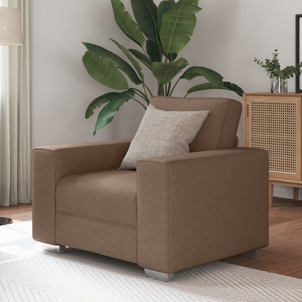vidaXL Brun Fåtölj 59 cm