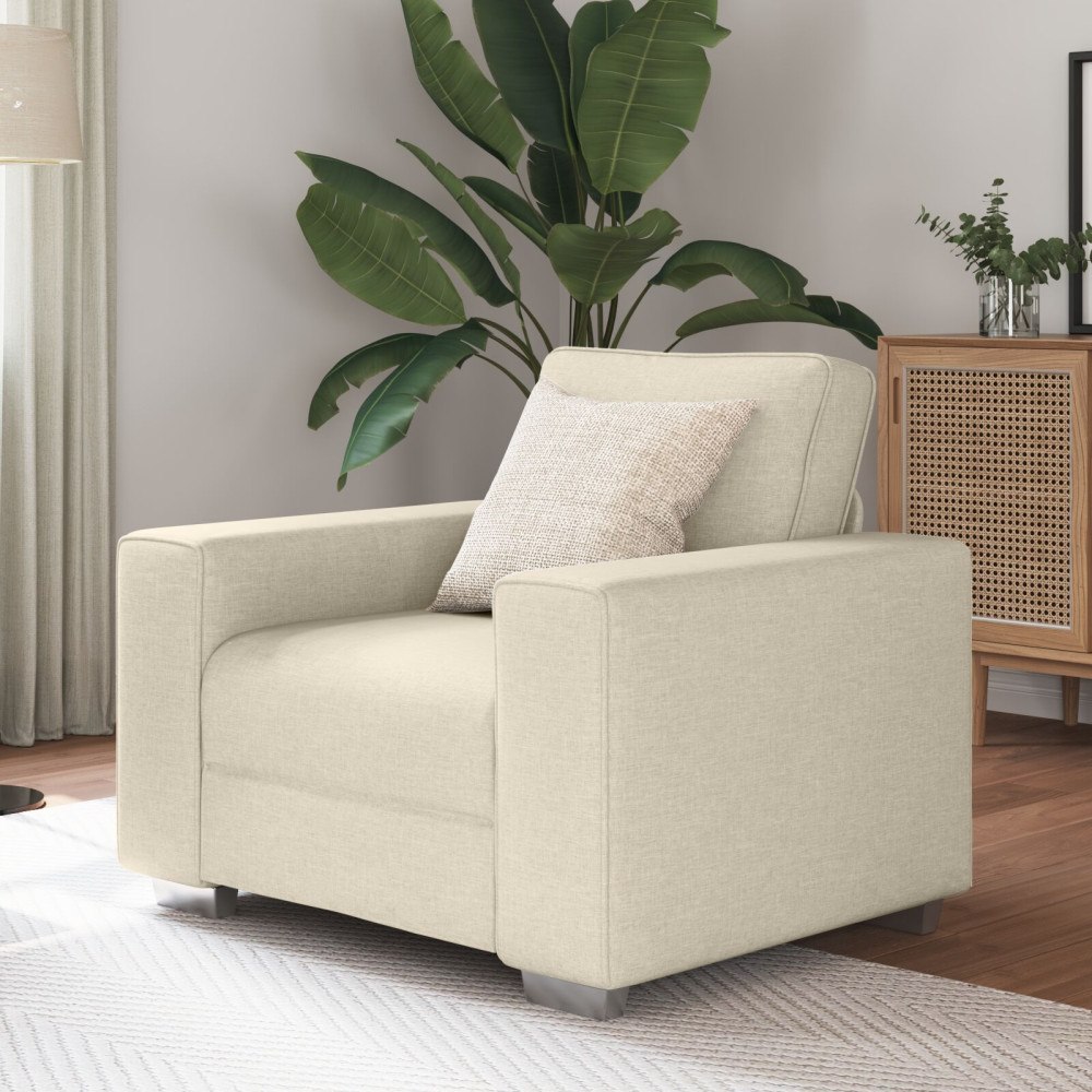 vidaXL Soffa stol Linne 59 cm