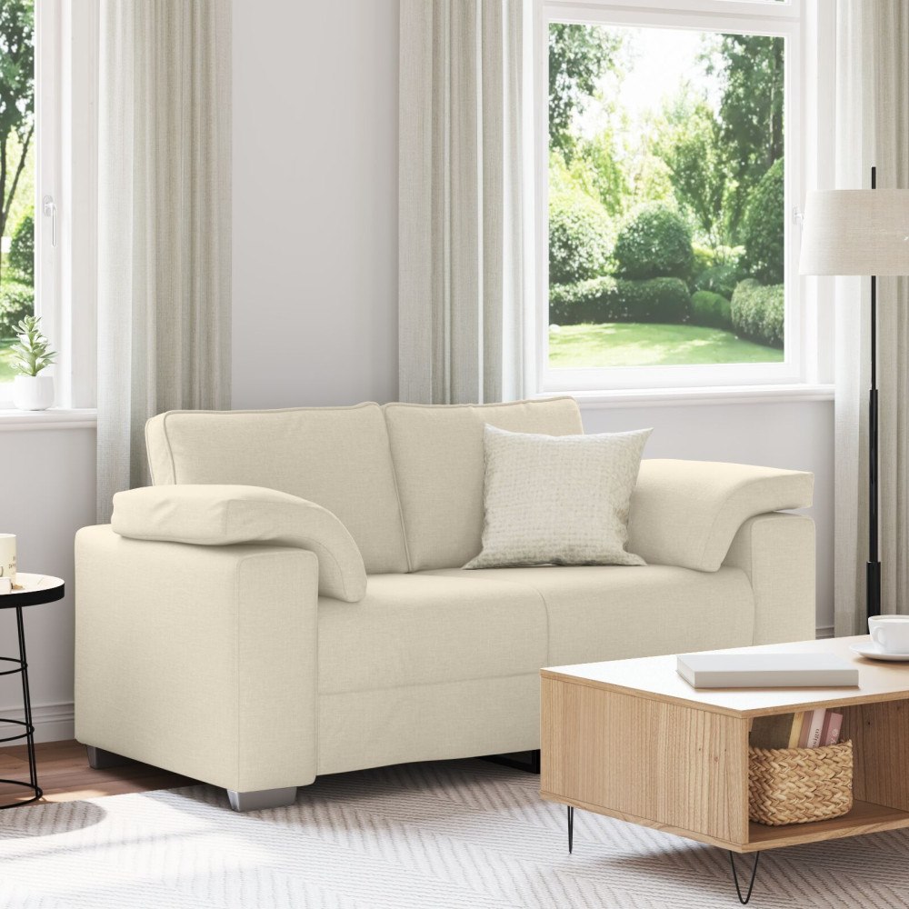 vidaXL 120 cm Linne Loveseat Soffa
