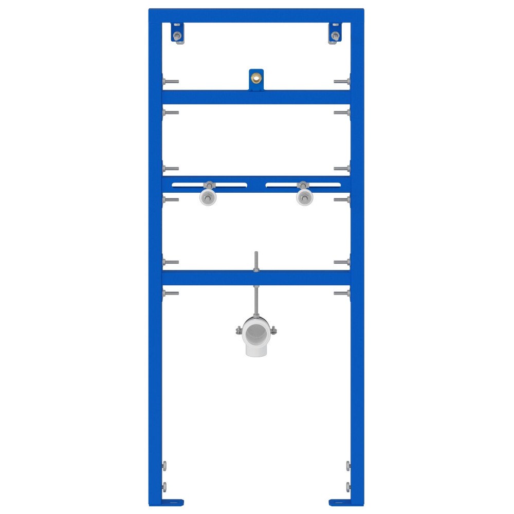 vidaXL Dold Monteringsram för Urinal 50x115-139 cm Stål