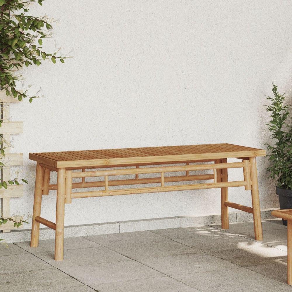 vidaXL Bänk Brun 110 x 38 x 45 cm Bambu