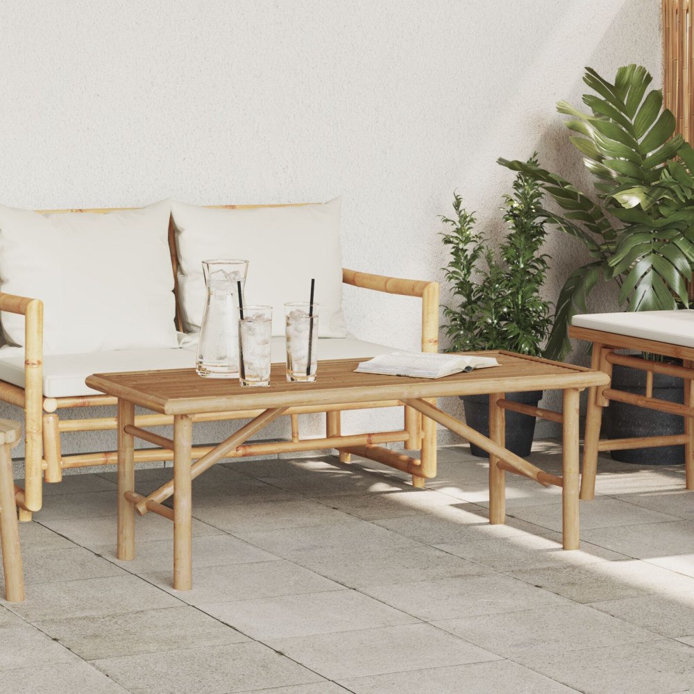 vidaXL Kaffeebord 110x50x43 cm Bambus