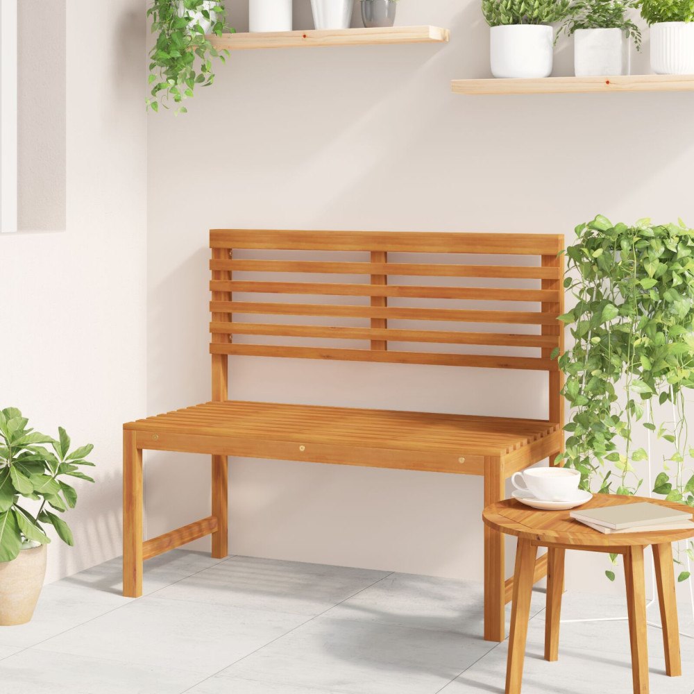vidaXL Trädgårdbänk 100x50x91 cm Solid Akacieträ