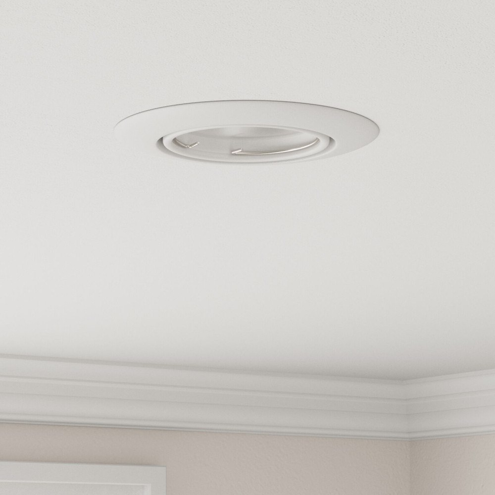 vidaXL Inbyggda Spotlights 12 st Runda GU10 Vita Ø90 mm Stål