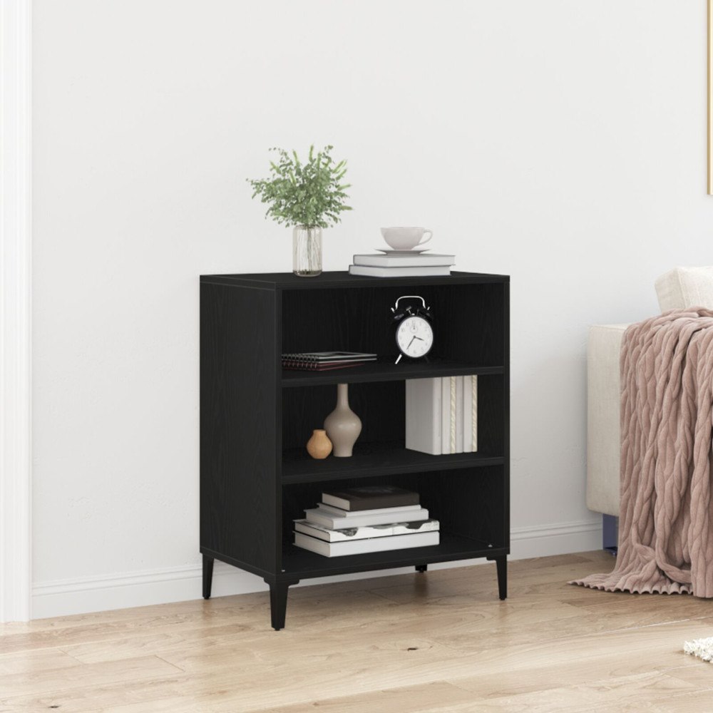 vidaXL Sideboard svart ek 57x35x70 cm konstruerat trä