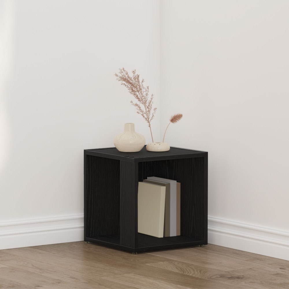 vidaXL Hörnhyllor Svart ek 33 x 33 x 34.5 cm Konstruerat trä